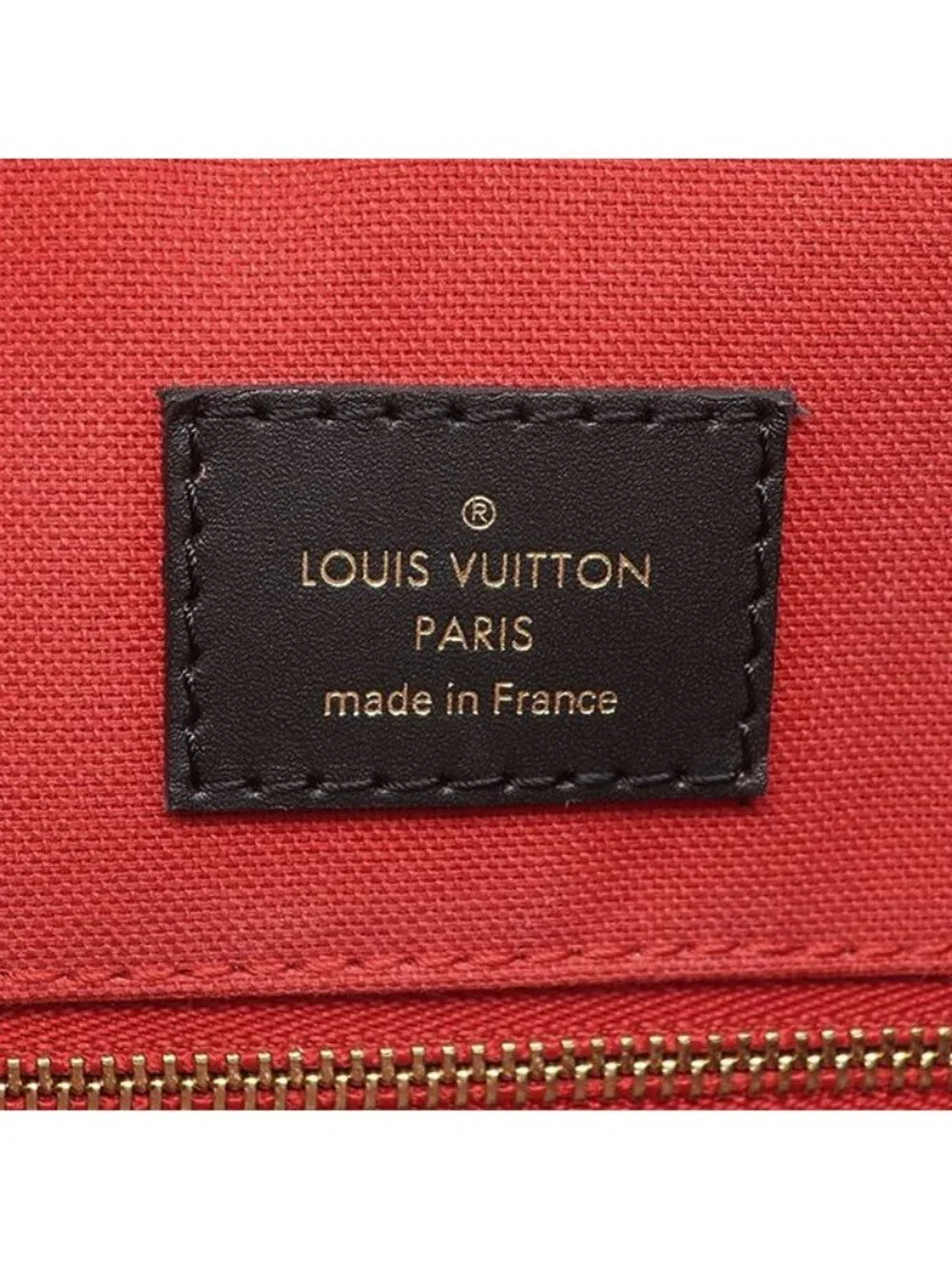 Louis Vuitton Tote On The Go MM Monogram Canvas Reverse Gold Handbag